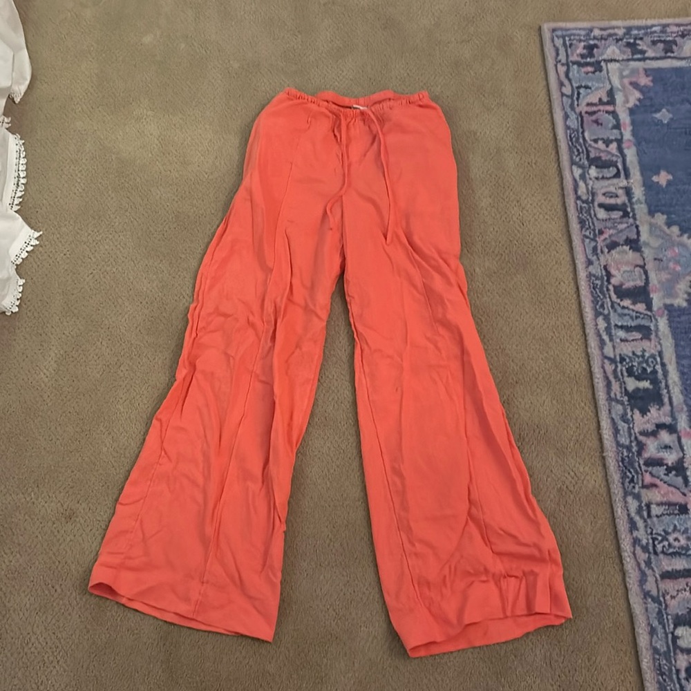 A NEW DAY Xs linen pink pants